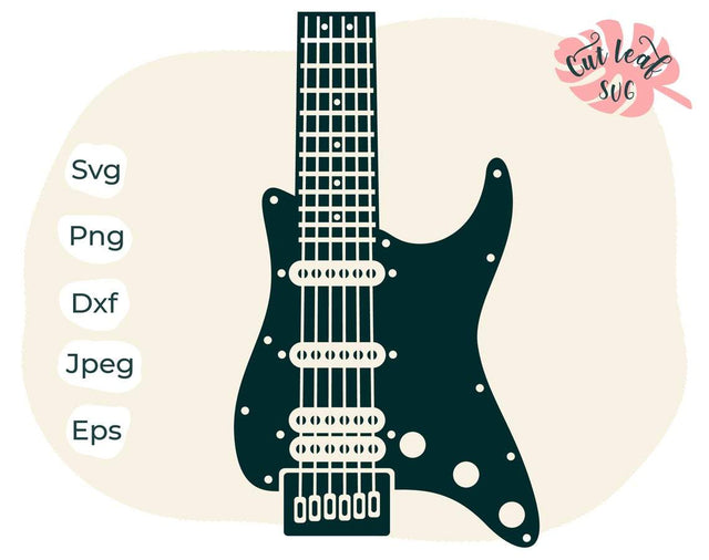 Guitar svg for tumblers, electric guitar svg, guitar svg, music svg, guitar png, guitar tumbler svg, rock svg, guitar cut file SVG CutLeafSvg 
