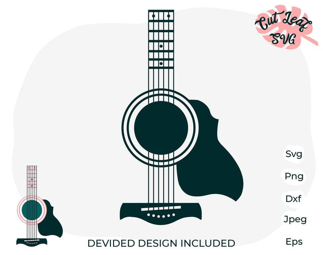 Guitar svg for tumblers, guitar svg, acoustic guitar svg, music svg, tumbler svg SVG CutLeafSvg 