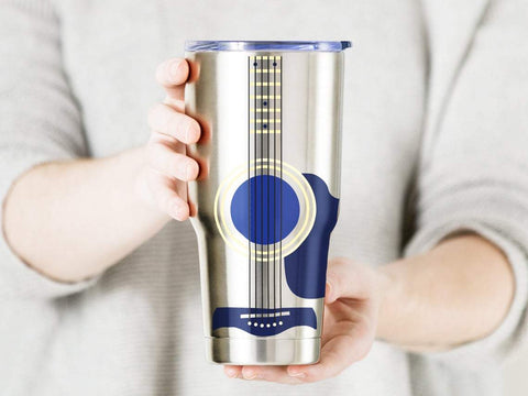Guitar svg for tumblers, guitar svg, acoustic guitar svg, music svg, tumbler svg SVG CutLeafSvg 