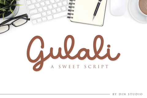 Gulali - A Sweet Script Font Din Studio 