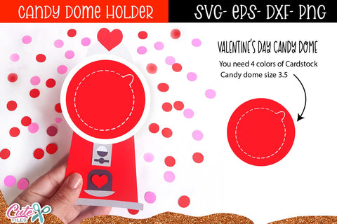 Gumball Machine Candy Dome | Valentines day SVG SVG Cute files 
