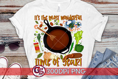 Gumbo It's the Most Wonderful Time of Year PNG for Sublimation Sublimation Greedy Stitches 