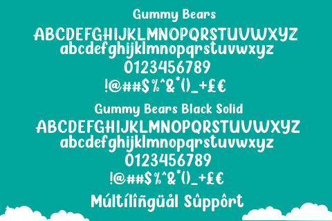 Gummy Bears Font Manjali_Studio 