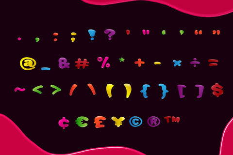 Gummy Color Font Font Fox7 By Rattana 