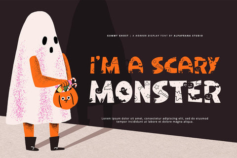 Gummy Ghost - Display Font Font Alpaprana Studio 
