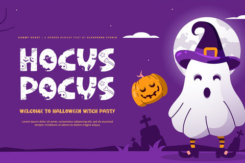 Gummy Ghost - Display Font Font Alpaprana Studio 