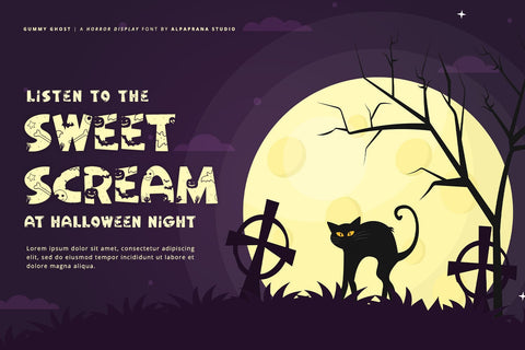Gummy Ghost - Display Font Font Alpaprana Studio 