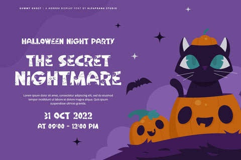 Gummy Ghost - Display Font Font Alpaprana Studio 