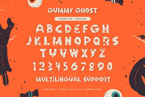 Gummy Ghost - Display Font Font Alpaprana Studio 