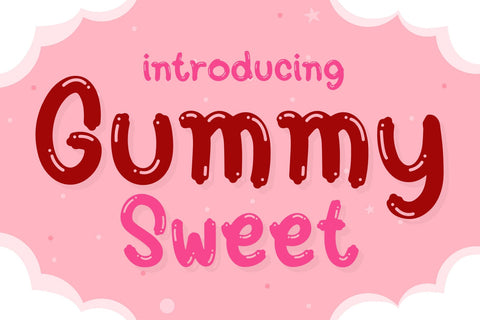 Gummy Sweet Font Font Fox7 By Rattana 
