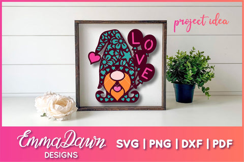 Gus the Gnome SVG | Love Gnome SVG SVG Emma Dawn Designs 