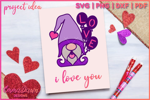 Gus the Gnome SVG | Love Gnome SVG SVG Emma Dawn Designs 