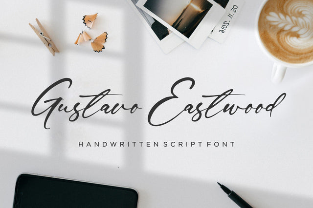 Gustavo Eastwood Handwritten Script Font Font Balpirick 