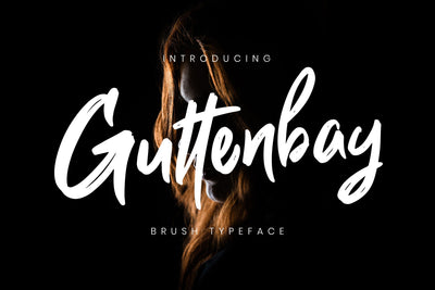 Guttenbay Brush Typeface Font Creatype Studio 