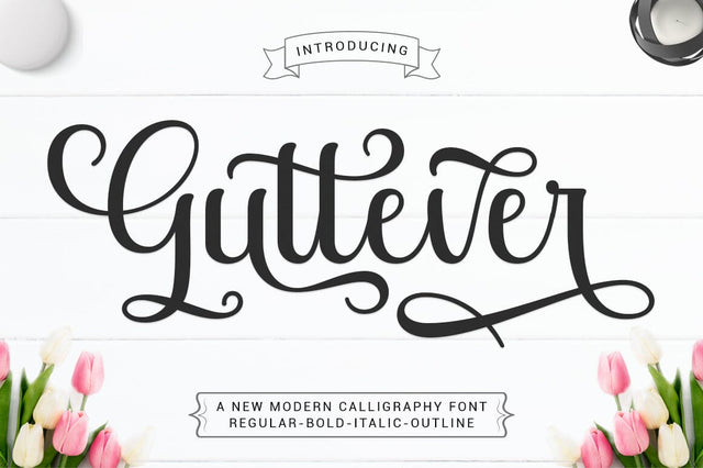 Guttever Font Zane Studio55 