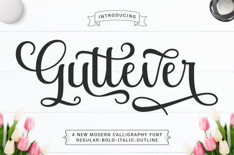 Guttever Font Zane Studio55 