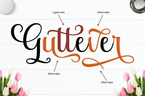 Guttever Font Zane Studio55 