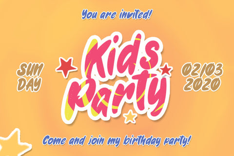 Gweneth - Playful Children Typeface Font StringLabs 