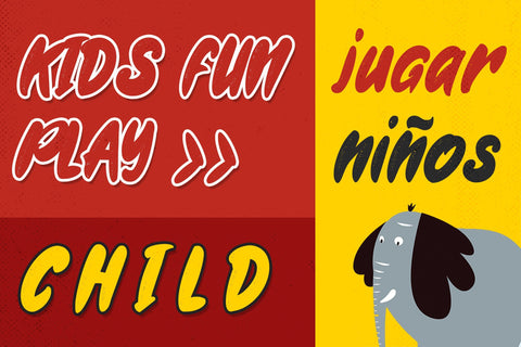 Gweneth - Playful Children Typeface Font StringLabs 