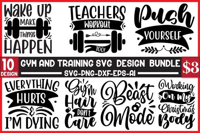 Gym and Training SVG Design SVG SVGista 