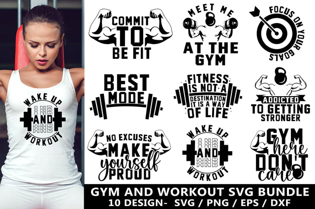 Gym and Workout SVG Bundle SVG MD mominul islam 