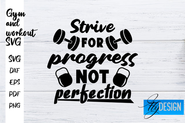 Gym and Workout SVG | Gym Quotes SVG | Workout Quotes SVG SVG Fly Design 