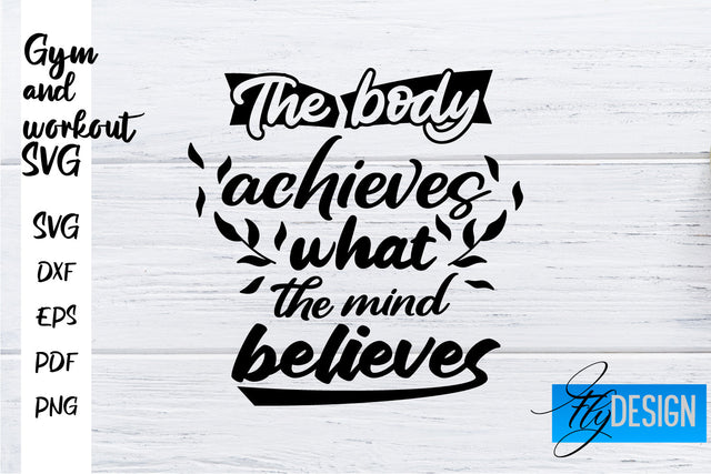 Gym and Workout SVG | Gym Quotes SVG | Workout Quotes SVG SVG Fly Design 