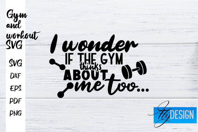 Gym and Workout SVG | Gym Quotes SVG | Workout Quotes SVG SVG Fly Design 