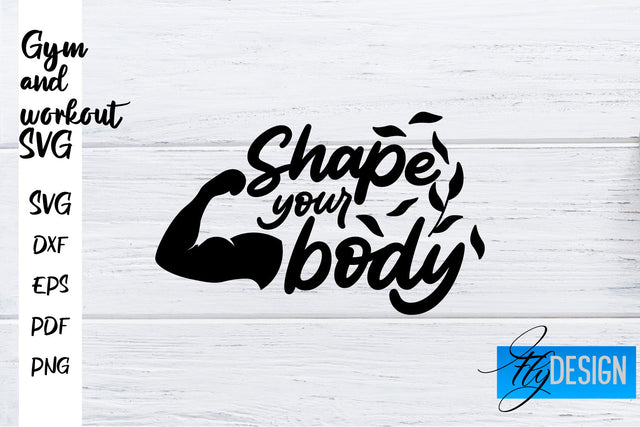 Gym and Workout SVG | Gym Quotes SVG | Workout Quotes SVG SVG Fly Design 