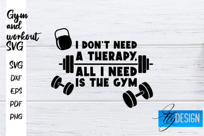 Gym and Workout SVG | Gym Quotes SVG | Workout Quotes SVG SVG Fly Design 