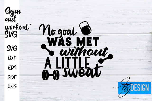 Gym and Workout SVG | Gym Quotes SVG | Workout Quotes SVG SVG Fly Design 