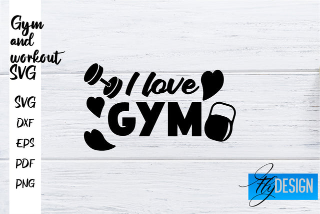 Gym and Workout SVG | Gym Quotes SVG | Workout Quotes SVG SVG Fly Design 