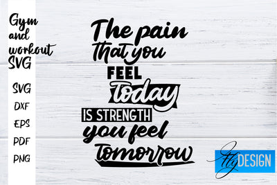 Gym and Workout SVG | Gym Quotes SVG | Workout Quotes SVG SVG Fly Design 