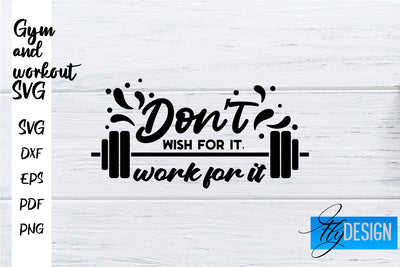 Gym and Workout SVG | Gym Quotes SVG | Workout Quotes SVG SVG Fly Design 