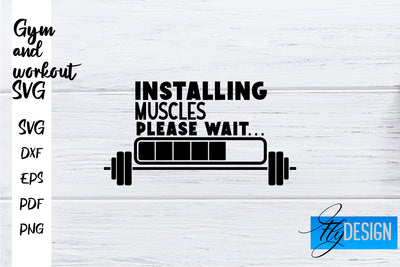 Gym and Workout SVG | Gym Quotes SVG | Workout Quotes SVG SVG Fly Design 