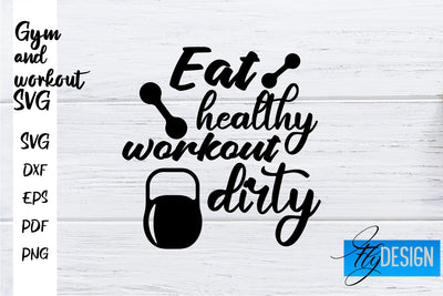 Gym and Workout SVG | Gym Quotes SVG | Workout Quotes SVG SVG Fly Design 