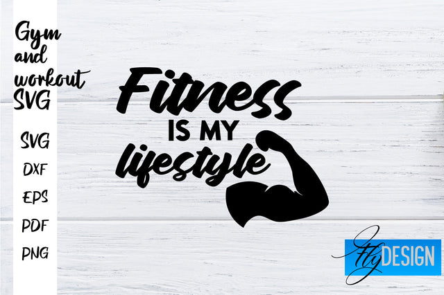 Gym and Workout SVG | Gym Quotes SVG | Workout Quotes SVG SVG Fly Design 