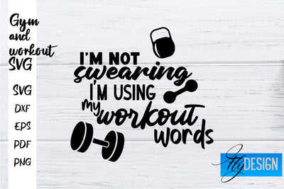 Gym and Workout SVG | Gym Quotes SVG | Workout Quotes SVG SVG Fly Design 