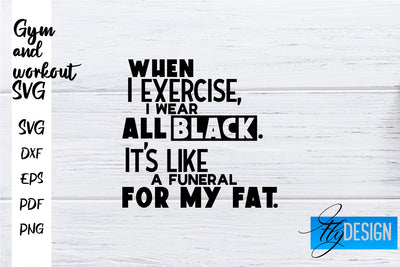 Gym and Workout SVG | Gym Quotes SVG | Workout Quotes SVG SVG Fly Design 