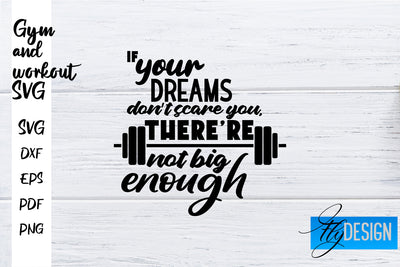Gym and Workout SVG | Gym Quotes SVG | Workout Quotes SVG SVG Fly Design 
