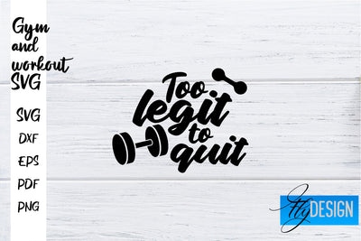 Gym and Workout SVG | Gym Quotes SVG | Workout Quotes SVG SVG Fly Design 