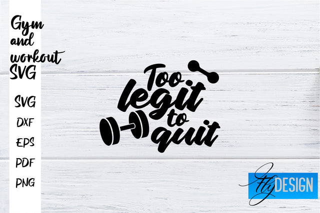 Gym and Workout SVG | Gym Quotes SVG | Workout Quotes SVG SVG Fly Design 