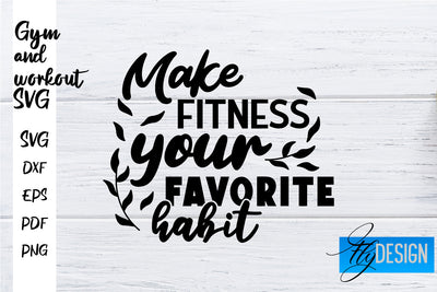 Gym and Workout SVG | Gym Quotes SVG | Workout Quotes SVG SVG Fly Design 