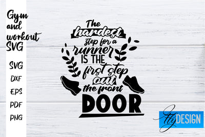 Gym and Workout SVG | Gym Quotes SVG | Workout Quotes SVG SVG Fly Design 