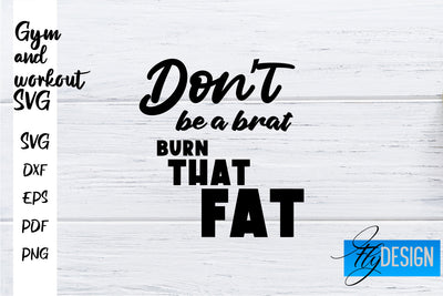 Gym and Workout SVG | Gym Quotes SVG | Workout Quotes SVG SVG Fly Design 