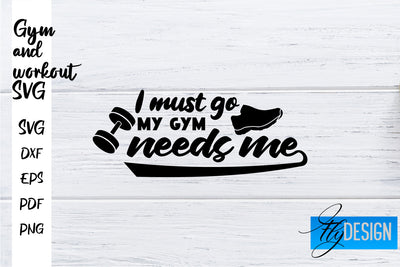 Gym and Workout SVG | Gym Quotes SVG | Workout Quotes SVG SVG Fly Design 