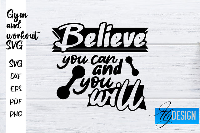 Gym and Workout SVG | Gym Quotes SVG | Workout Quotes SVG SVG Fly Design 
