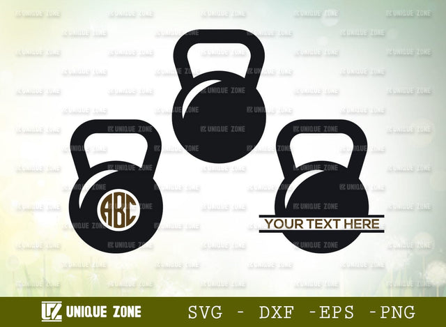 Gym Equipment Monogram Svg Cut File, Fitness Svg, Dumbbell Svg, Barbell Svg, Bodybuilding Equipment Svg, Gym Svg, Weights Svg, Kettlebell Svg, Workout Svg, Exercise Svg, SVG Unique Zone 