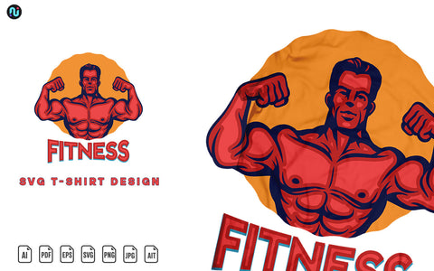 Gym Fitness T Shirt SVG Design SVG naemmiah021 