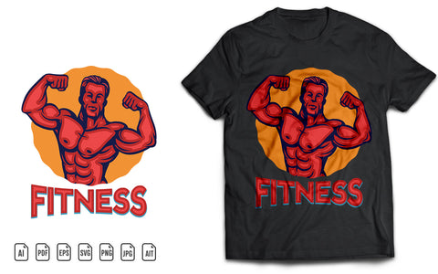 Gym Fitness T-Shirt SVG Design SVG naemmiah021 